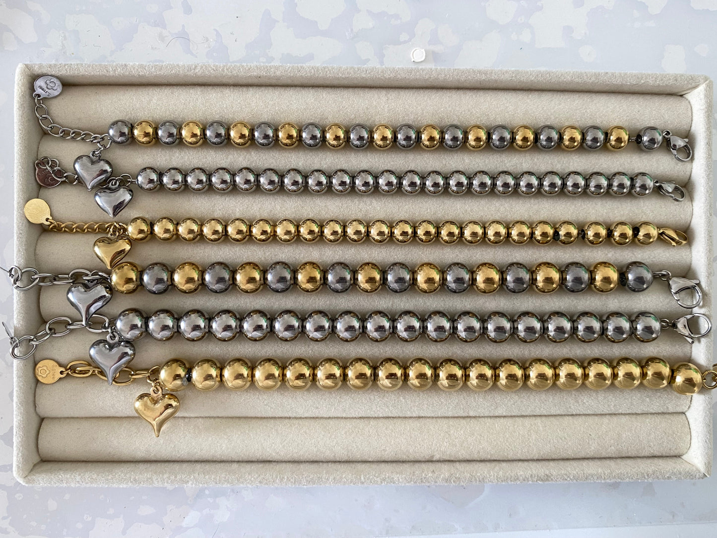 Bracciale Sonaglio Cuore 10mm