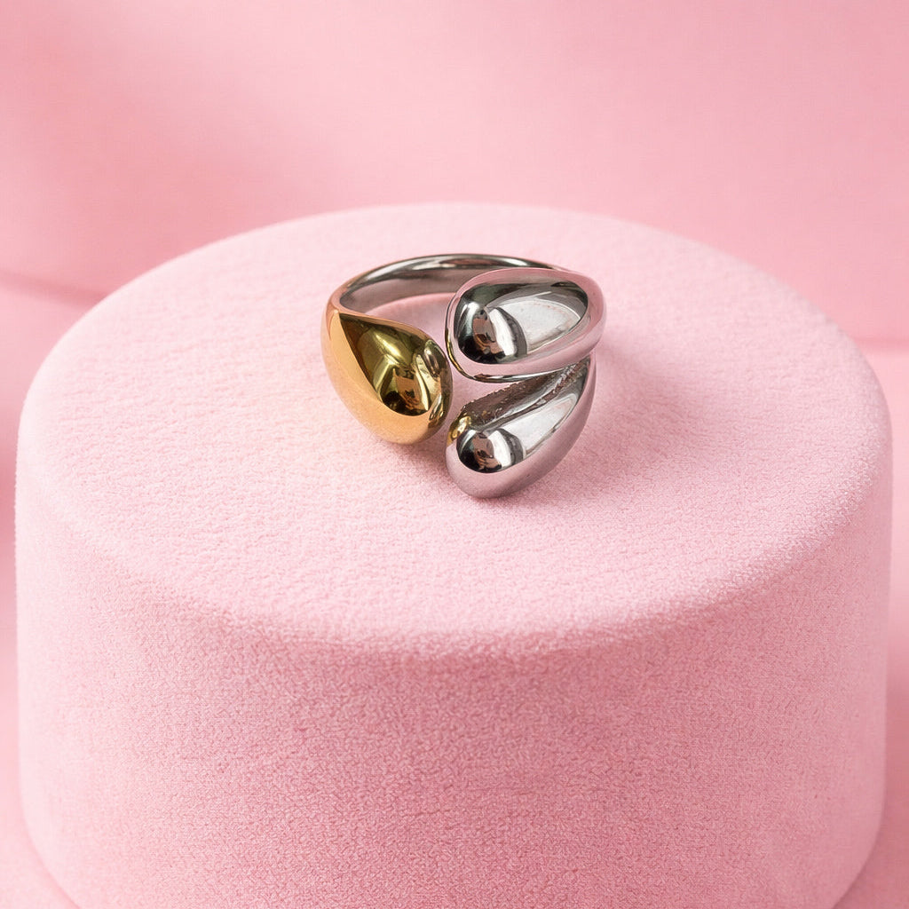 Anello Tris Bold Bicolor