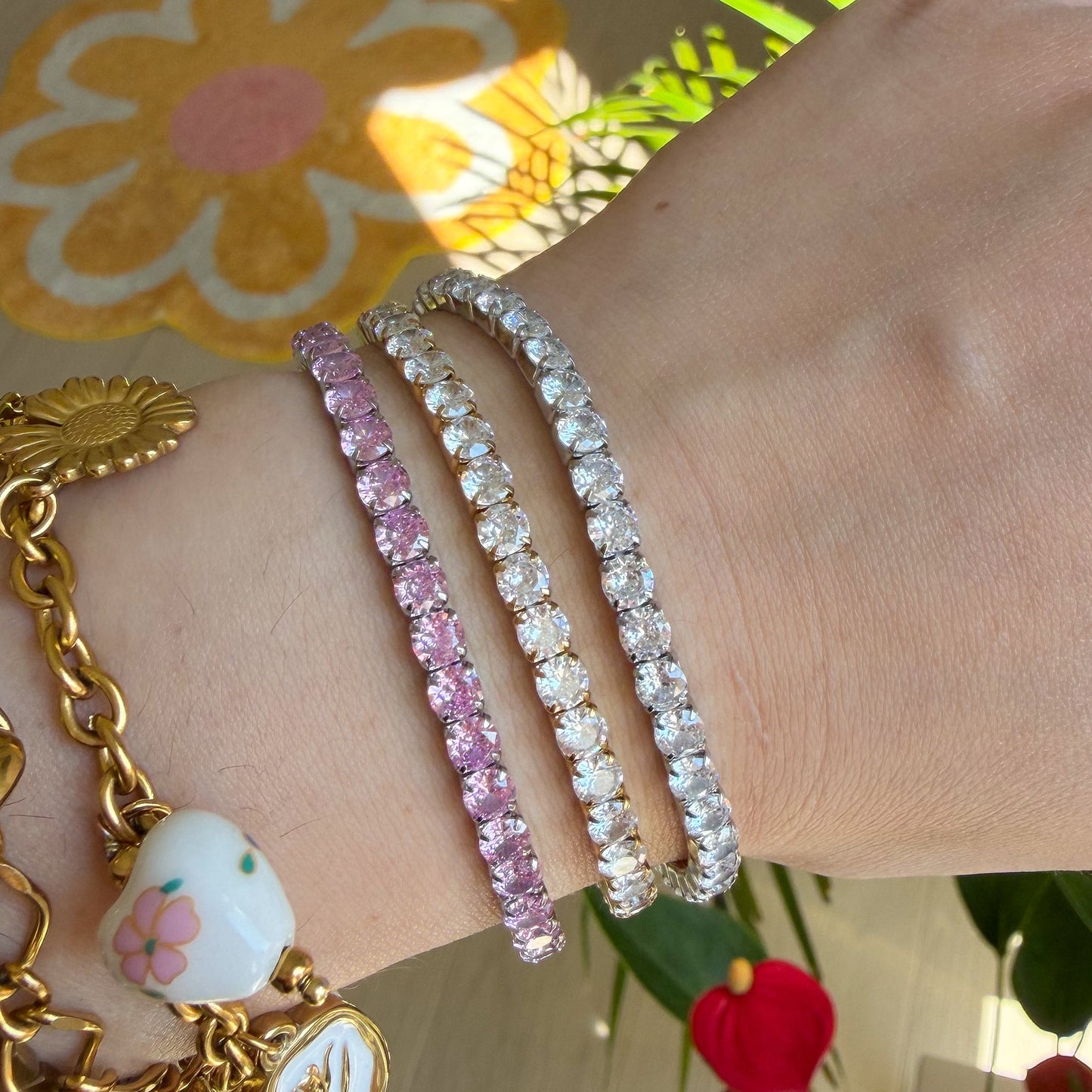 Bracciale Tennis Elastico