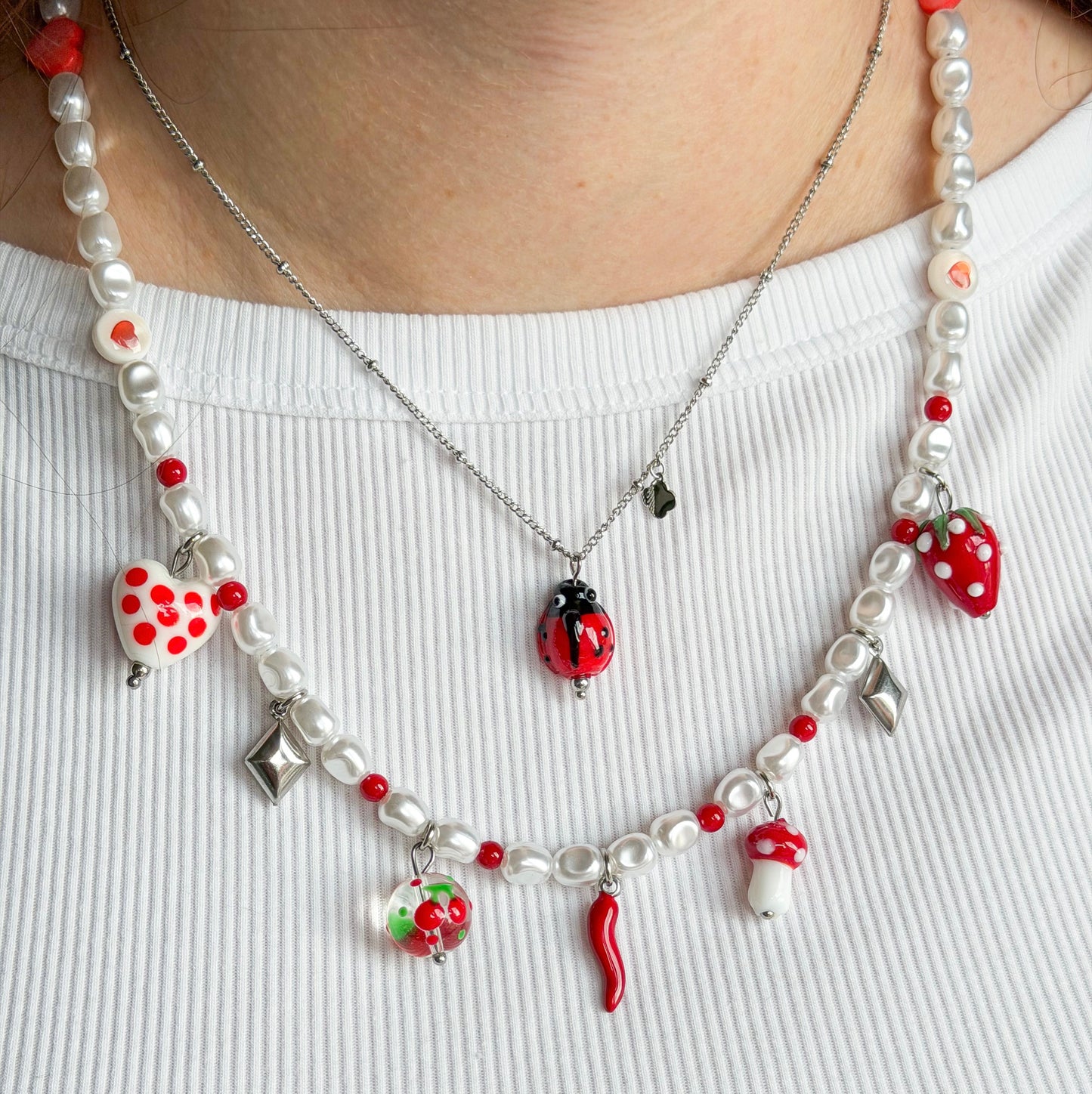 Collana Candy Bloom Red
