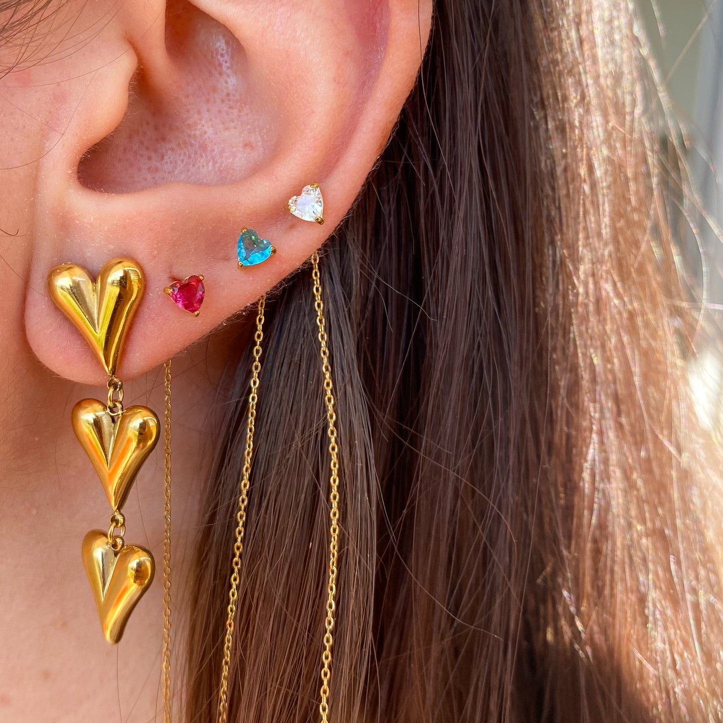 Orecchini Sali e Scendi Multicolor