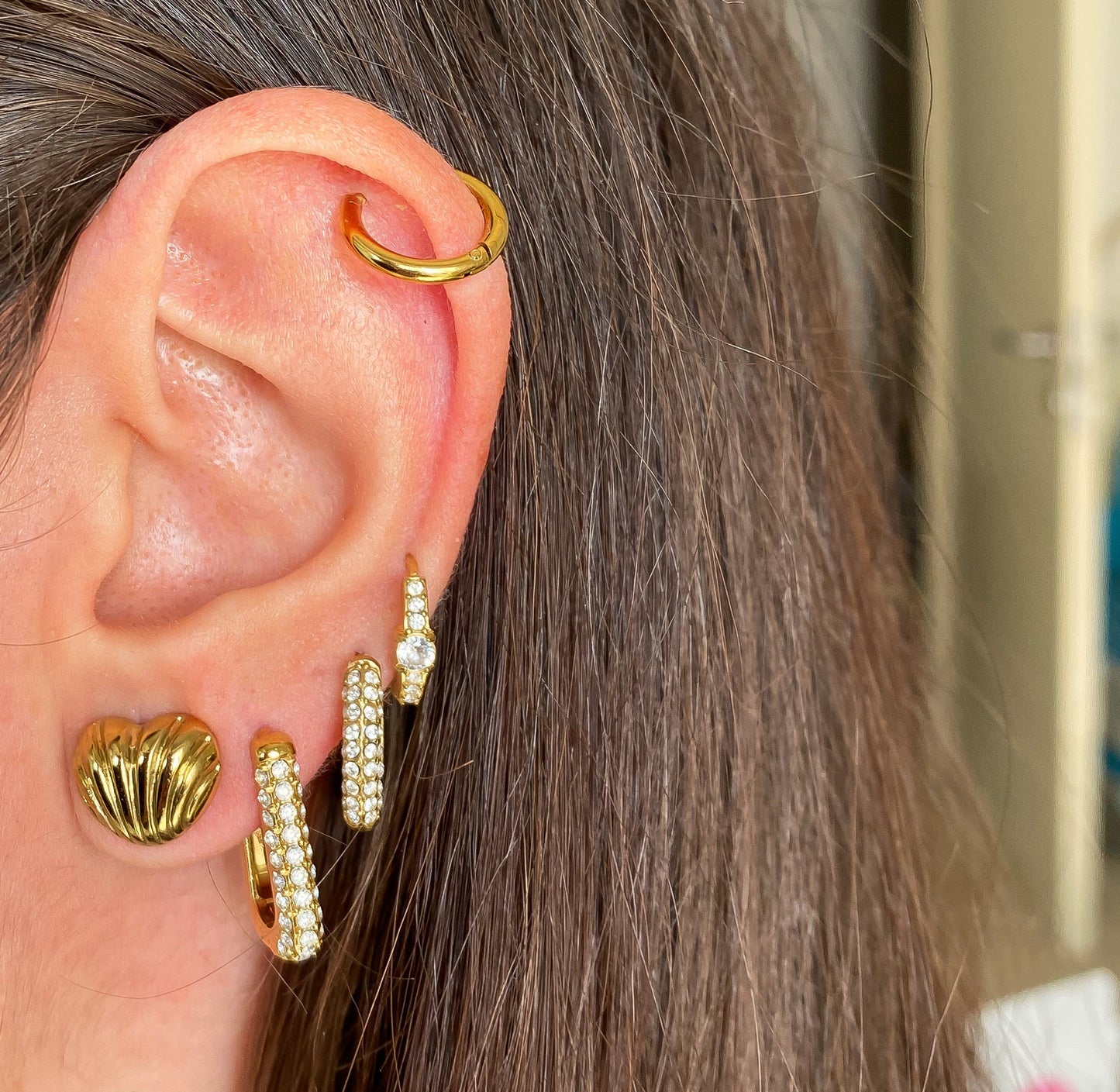 Orecchini Long Strass