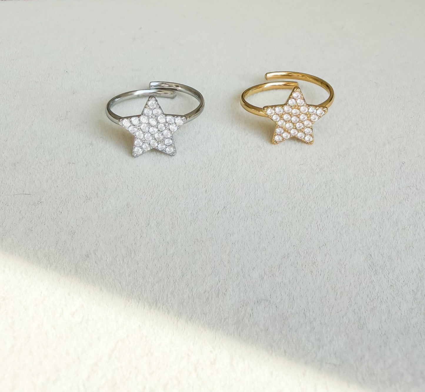 Anello Stella Strass