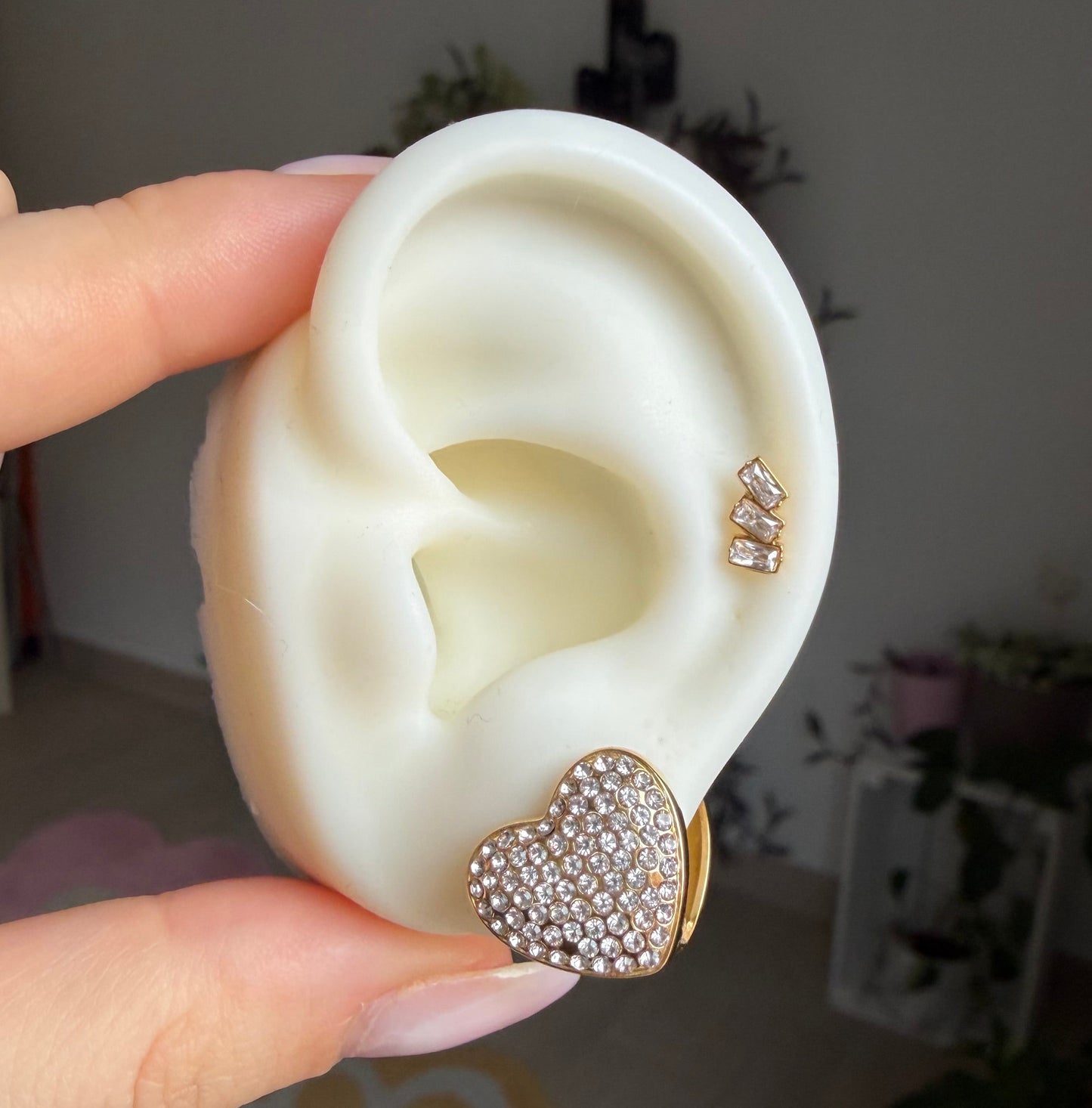 Orecchini Clip Cuore