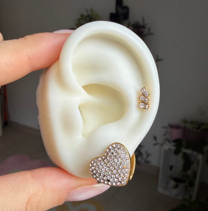 Orecchini Clip Cuore