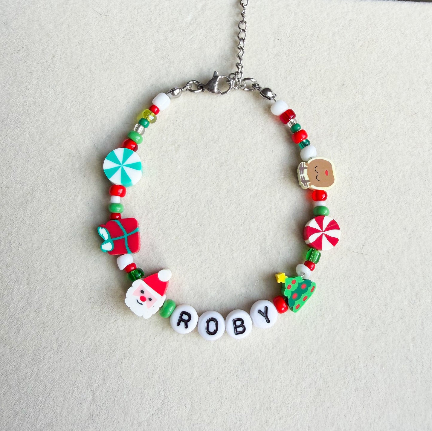 Bracciale Perline Natale