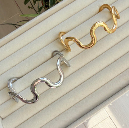 Bracciale Rigido Onda