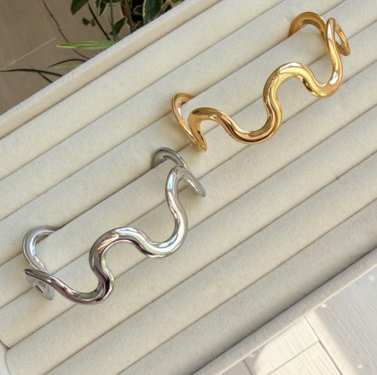 Bracciale Rigido Onda