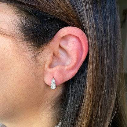 Orecchini Cerchietti Strass