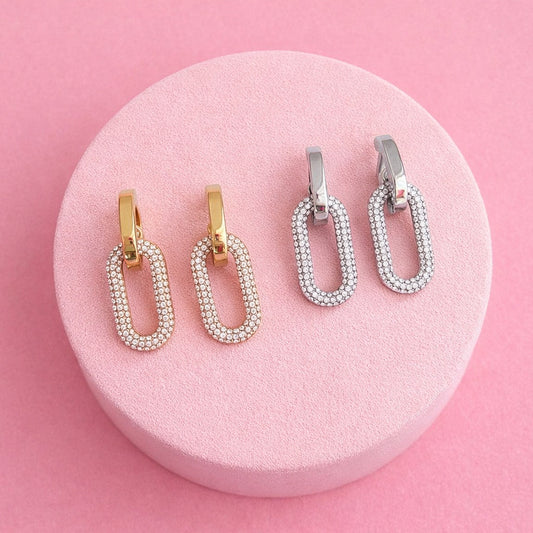 Orecchini Oval Sparkling