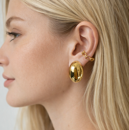 Orecchini Bottone Ovale