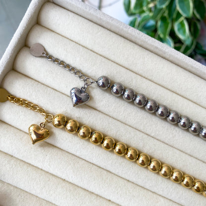 Bracciale Sonaglio Cuore 10mm