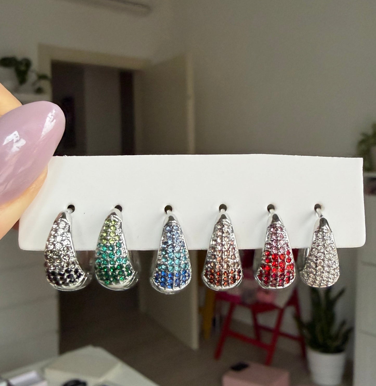 Set Orecchini Goccia Multicolor