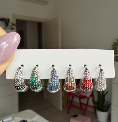 Set Orecchini Goccia Multicolor