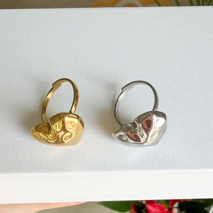Anello Cuore Fluido