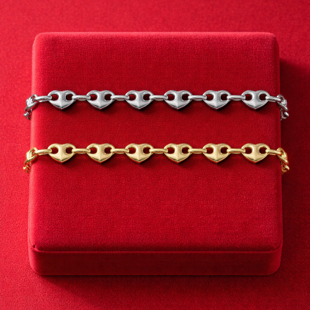 Bracciale Catena di Cuori