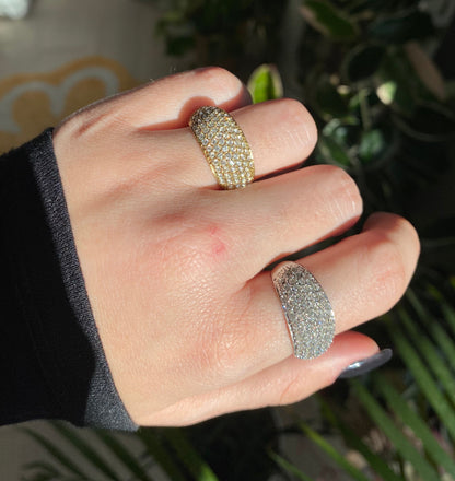 Anello Maxi Fede Strass