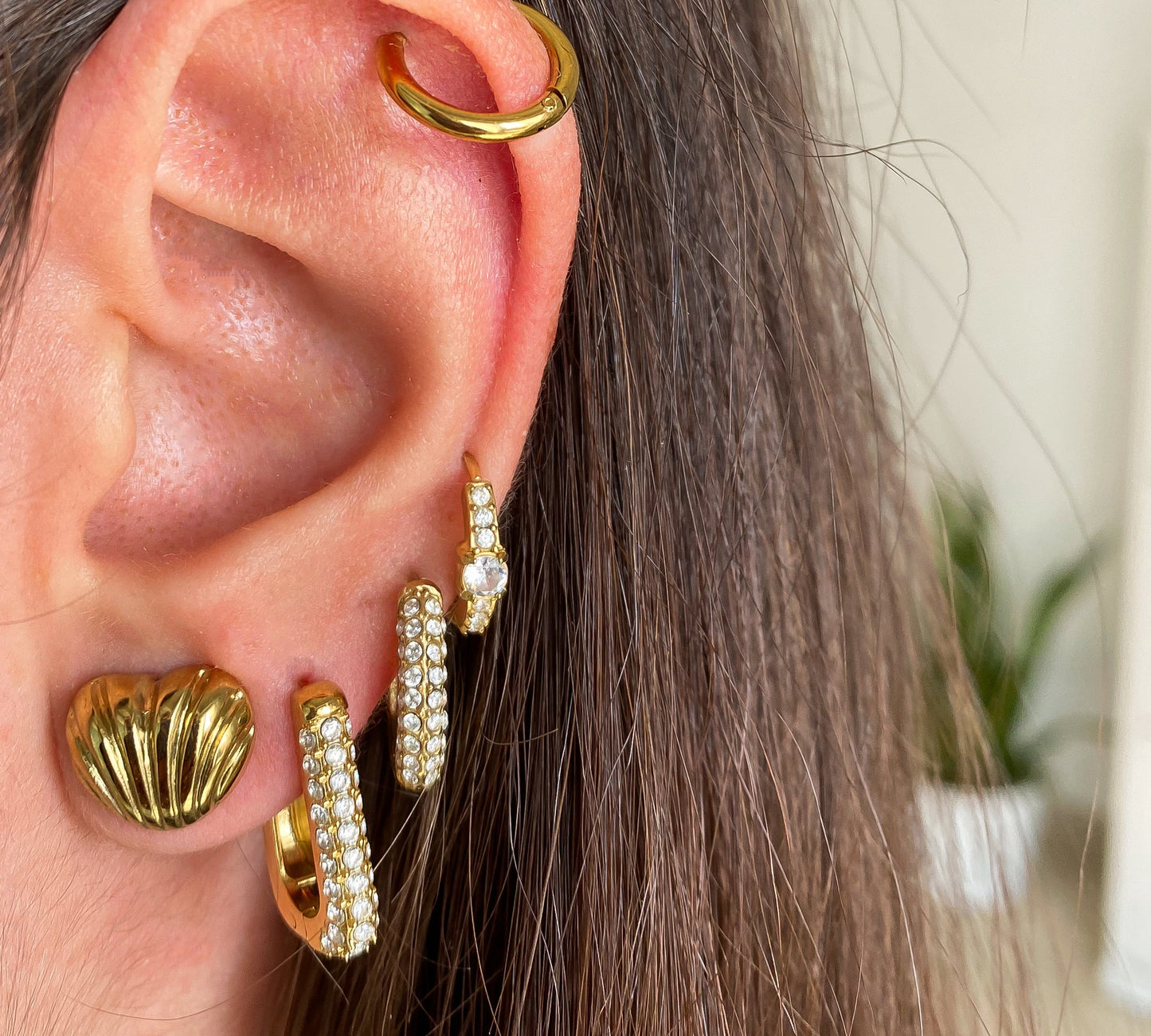 Orecchini Long Strass