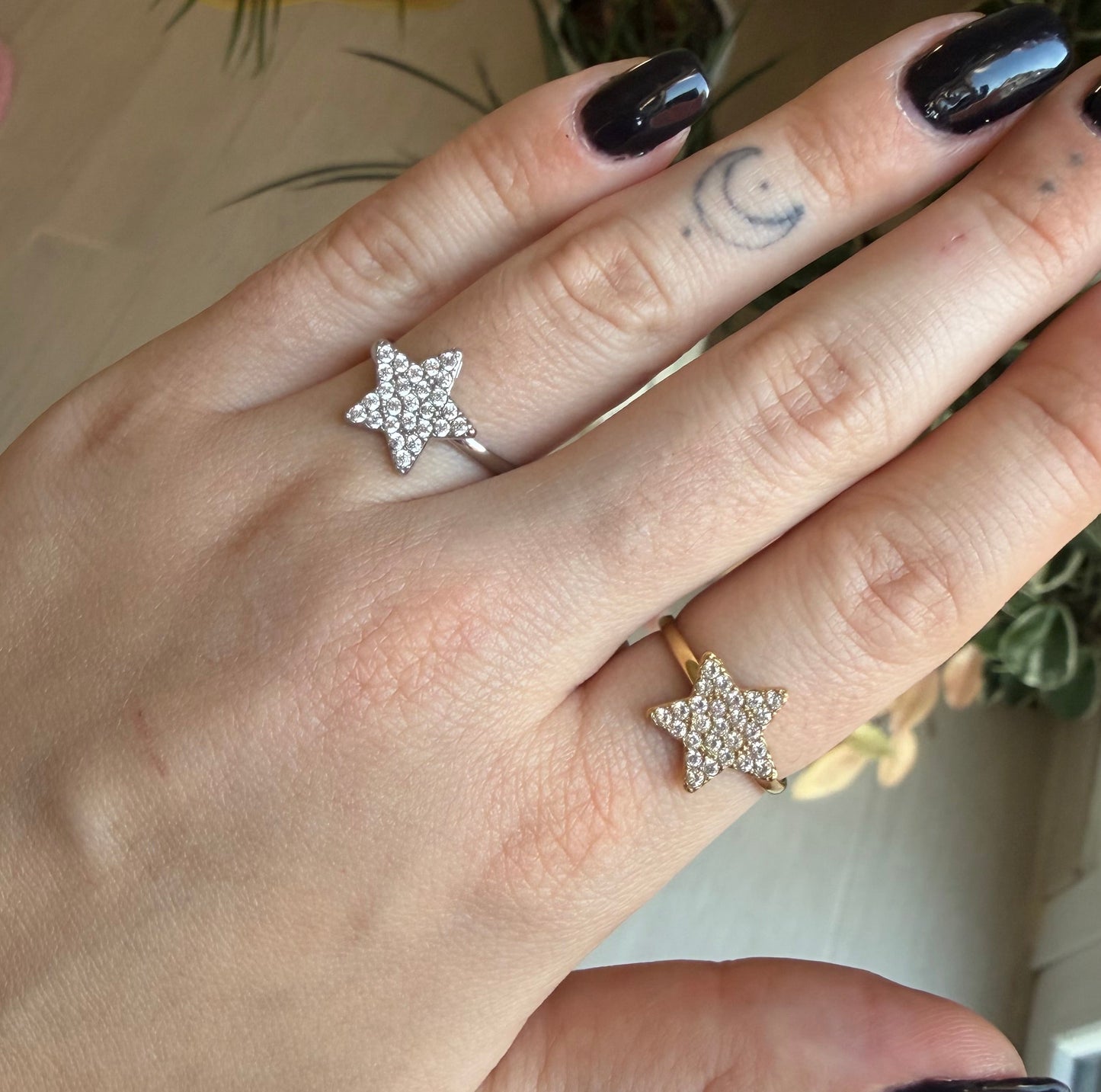 Anello Stella Strass