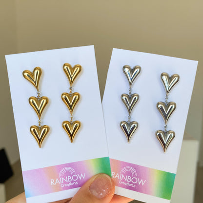Orecchini Tris di Cuori