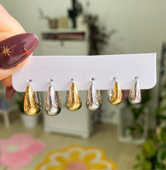 Set Orecchini Bicolor