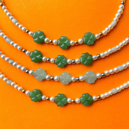Collana Portami Fortuna verde chiaro