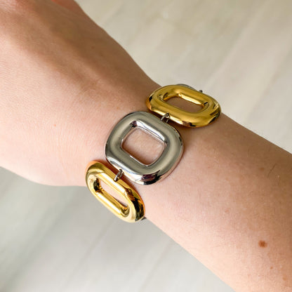 Bracciale Cube Bicolor