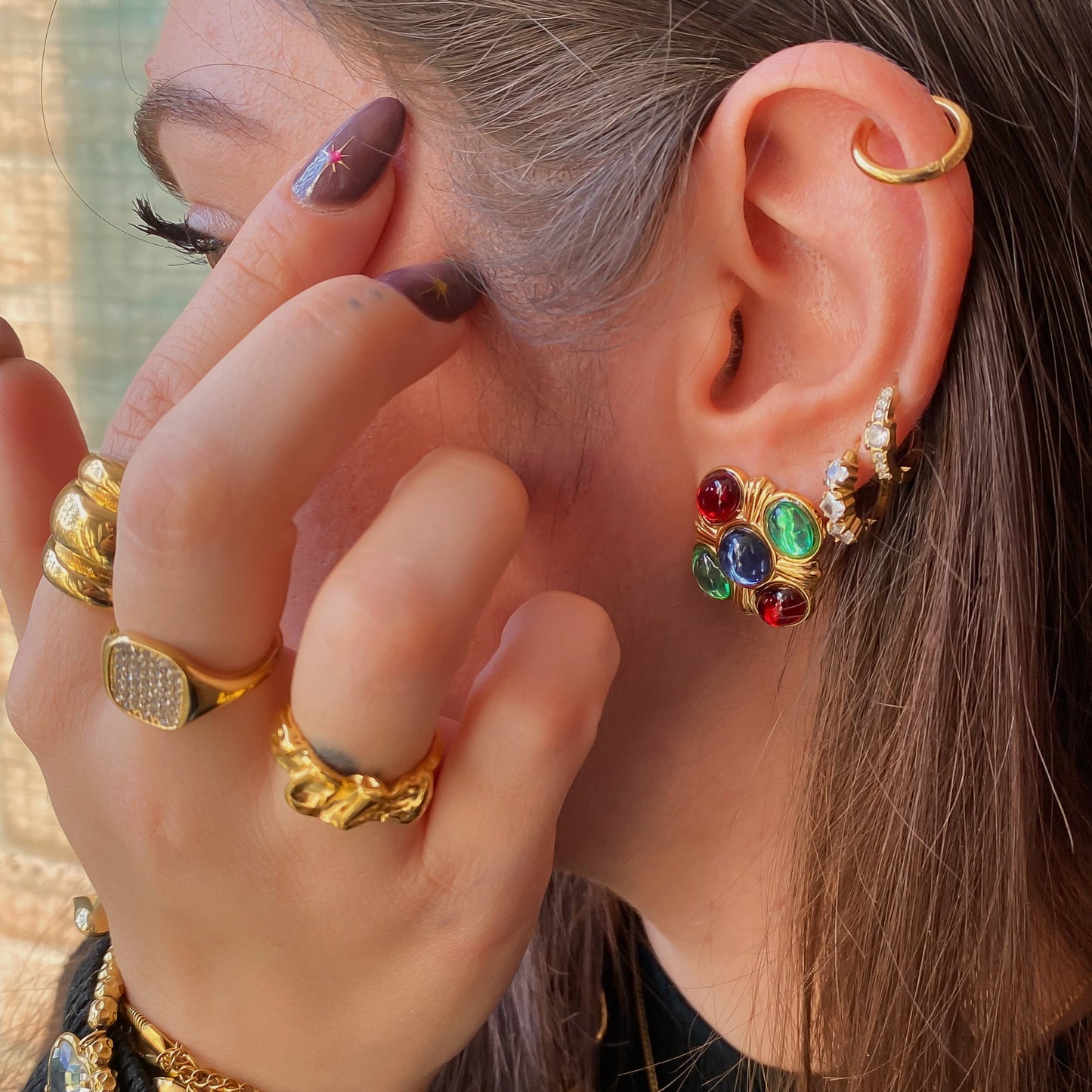 Anello Chevalier Quadrato