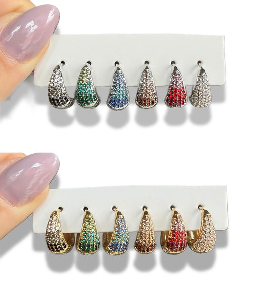 Set Orecchini Goccia Multicolor