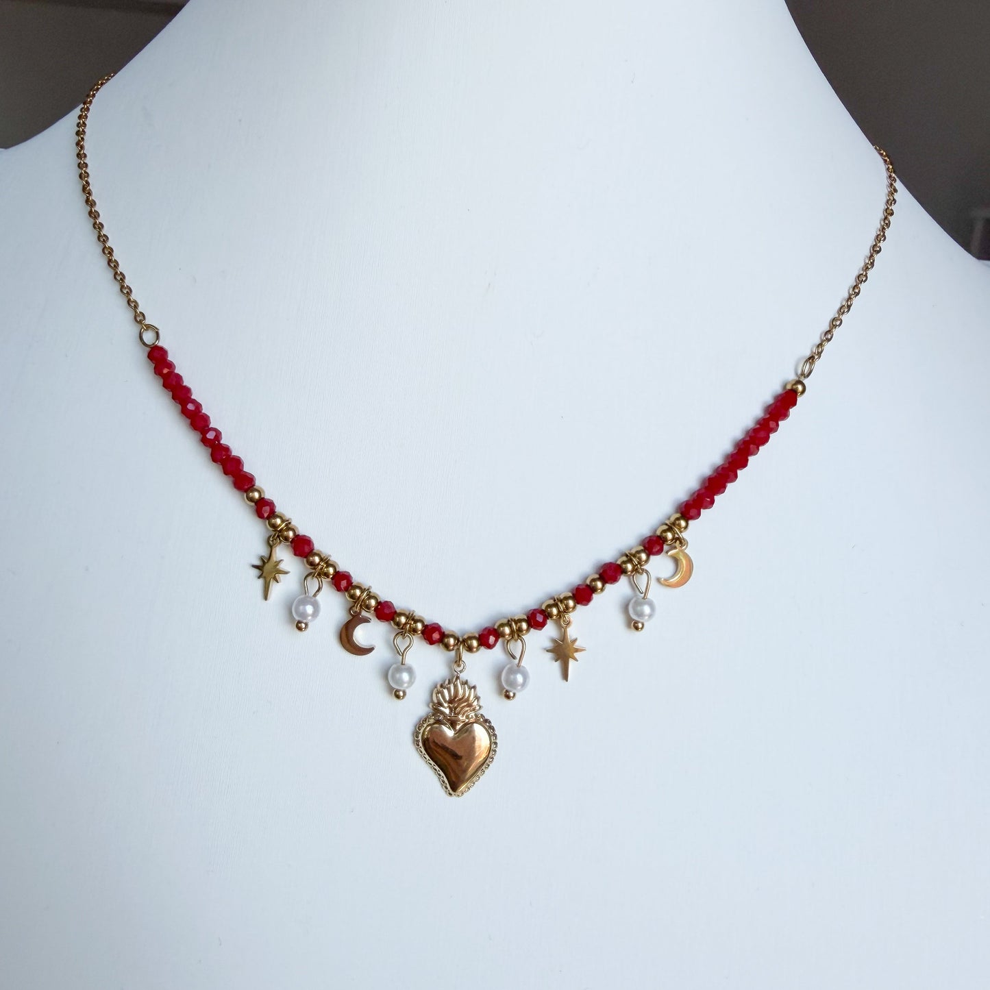 Collana Sacro Cuore Red