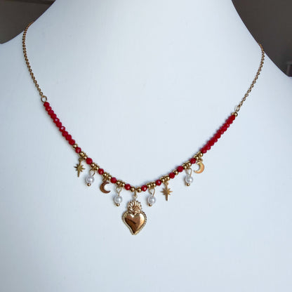 Collana Sacro Cuore Red