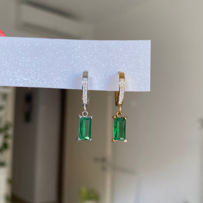 Orecchino Baguette Color