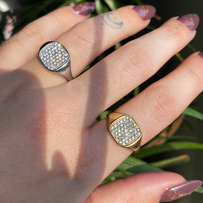 Anello Chevalier Quadrato