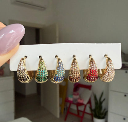 Set Orecchini Goccia Multicolor