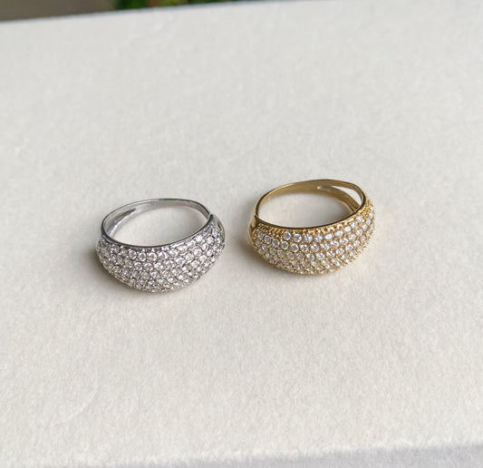 Anello Maxi Fede Strass