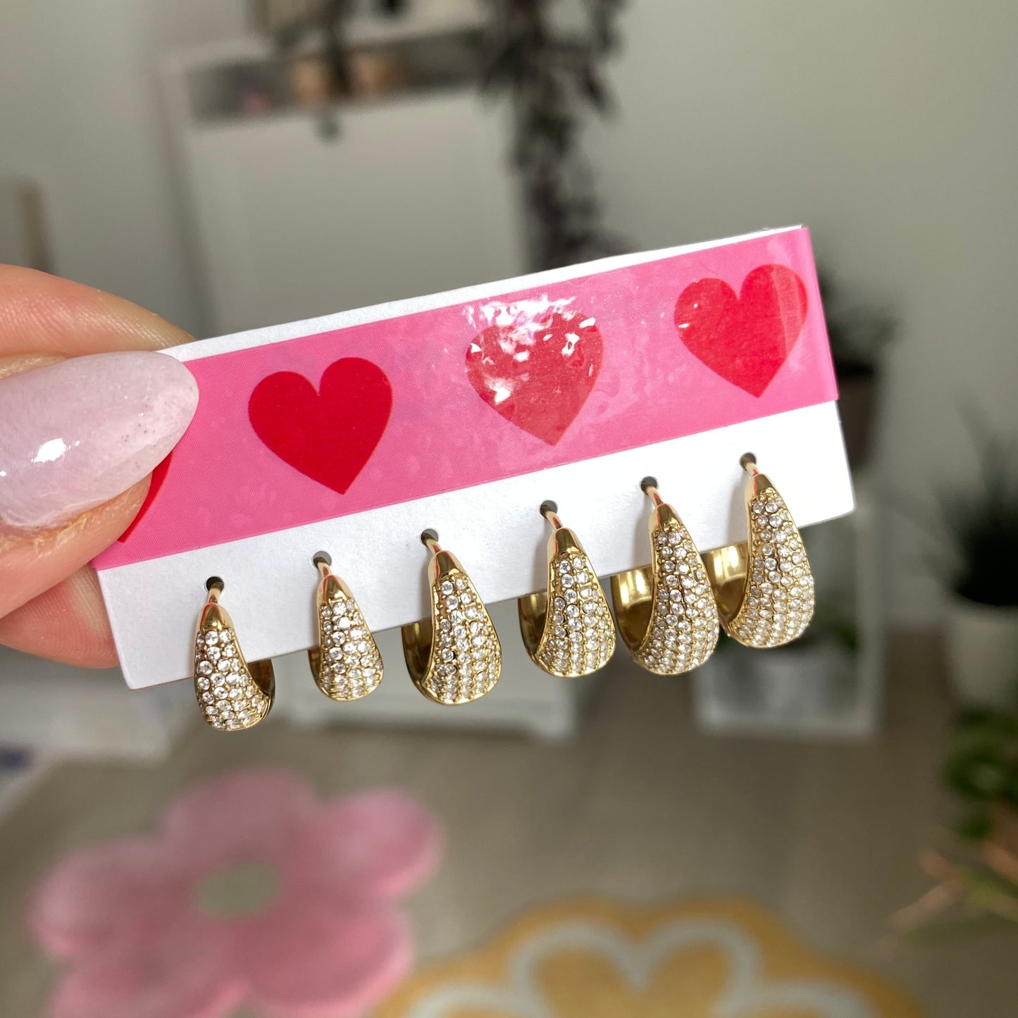 Set Orecchini Strass