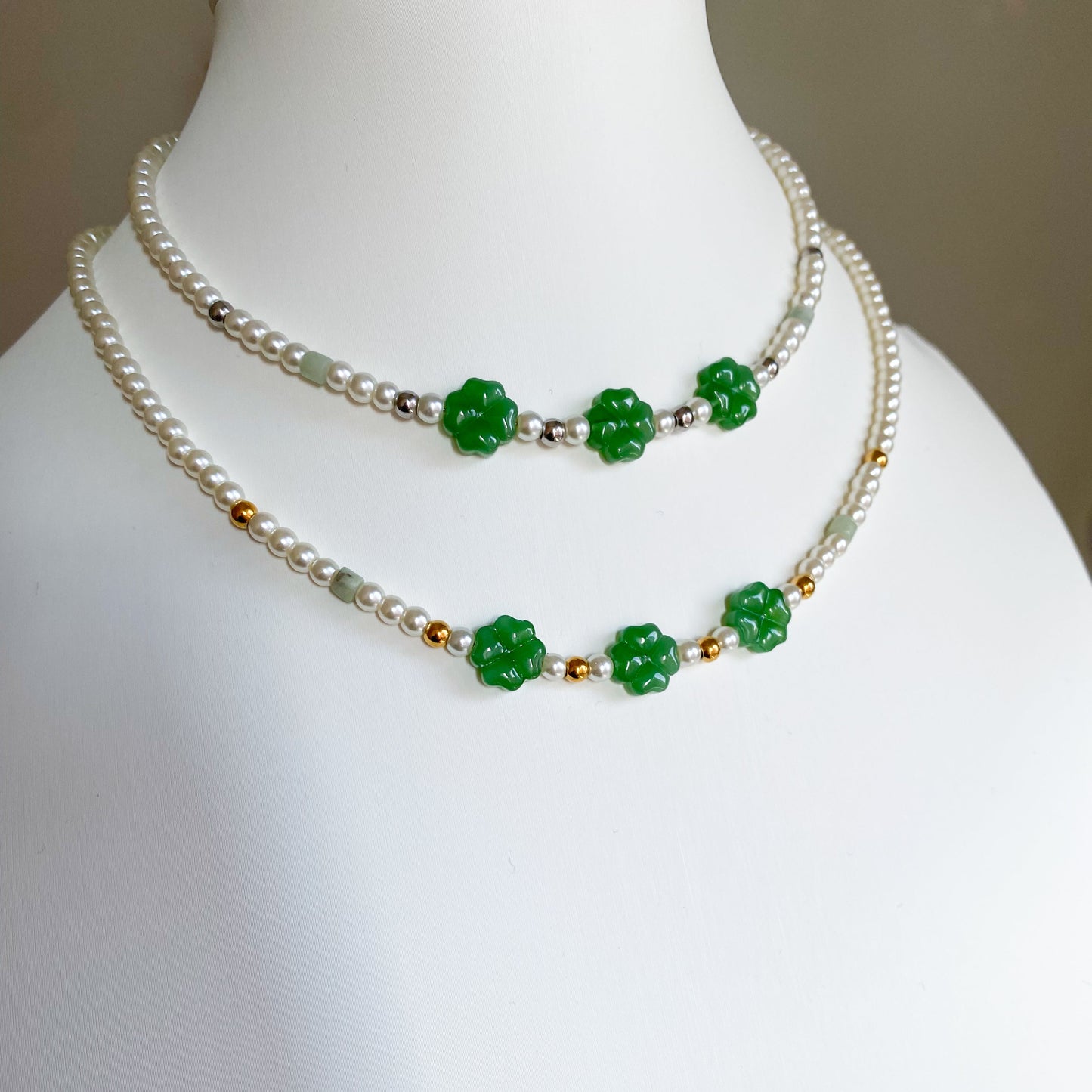 Collana Portami Fortuna verde scuro