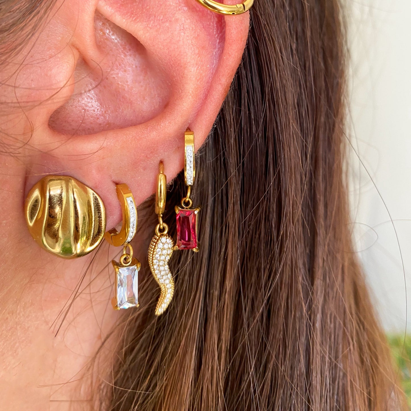 Set Orecchini Baguette Color