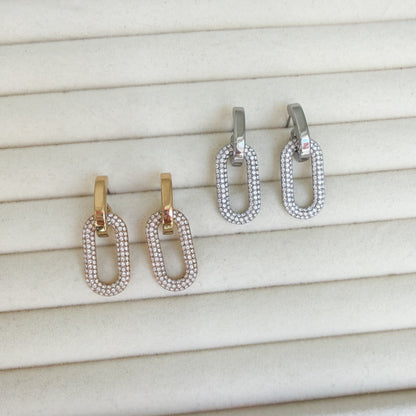 Orecchini Oval Sparkling