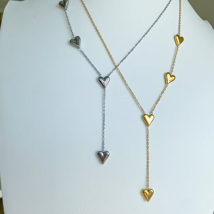 Collana Cascata di Cuori