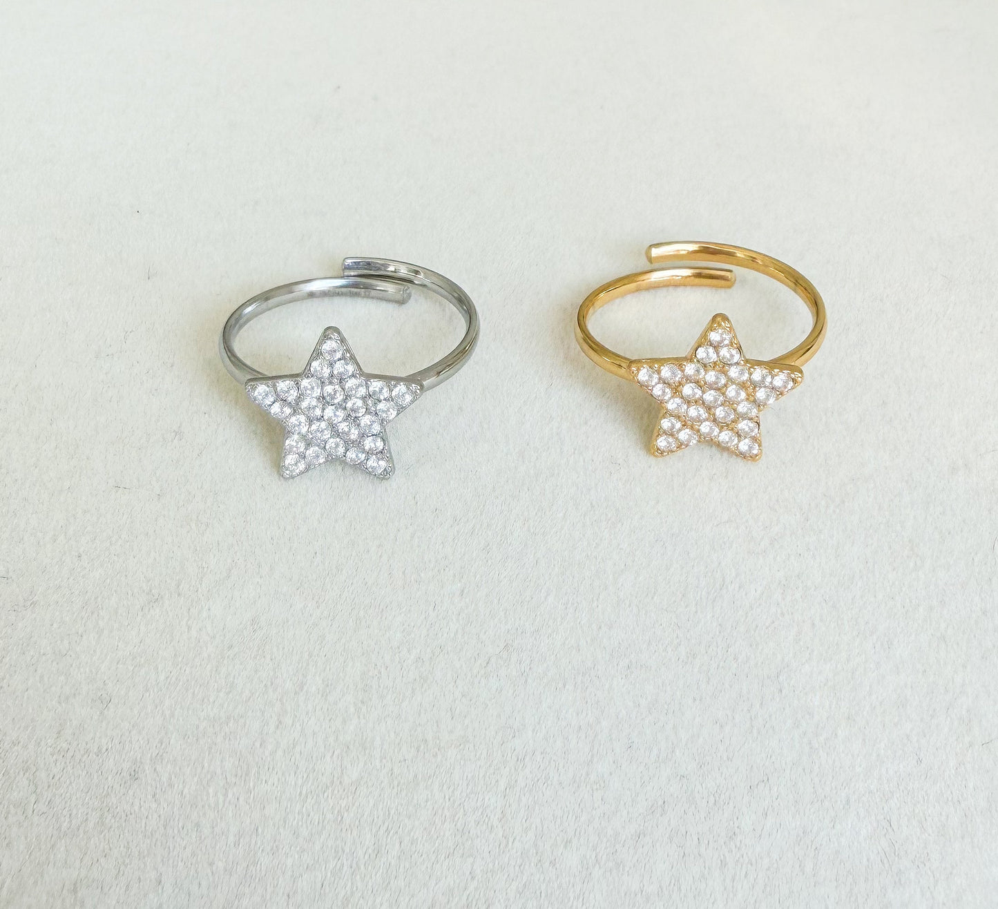 Anello Stella Strass