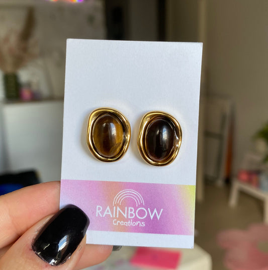 Orecchini Occhio di Tigre