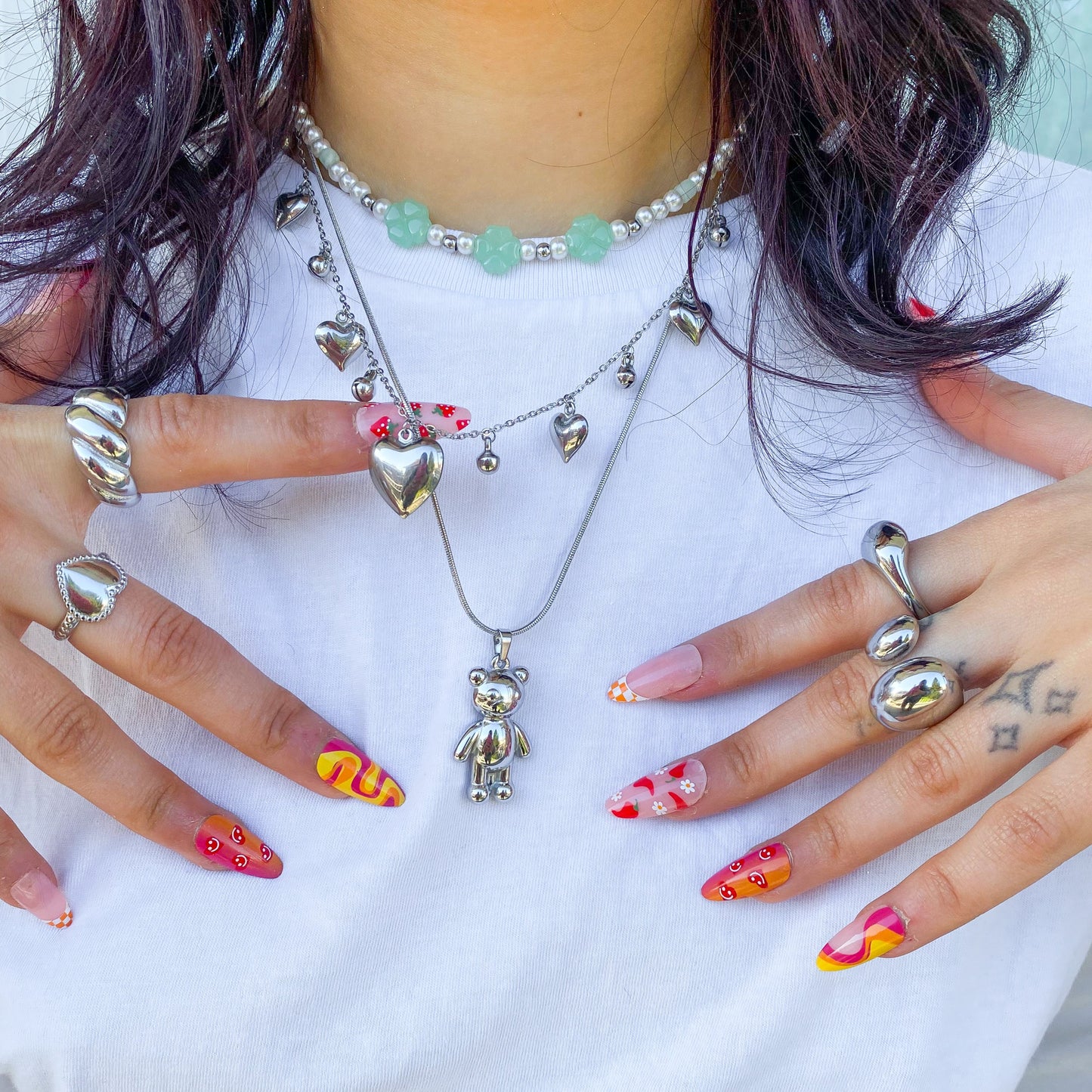 Collana Portami Fortuna verde chiaro