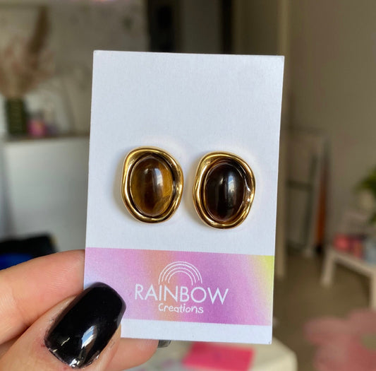 Orecchini Occhio di Tigre