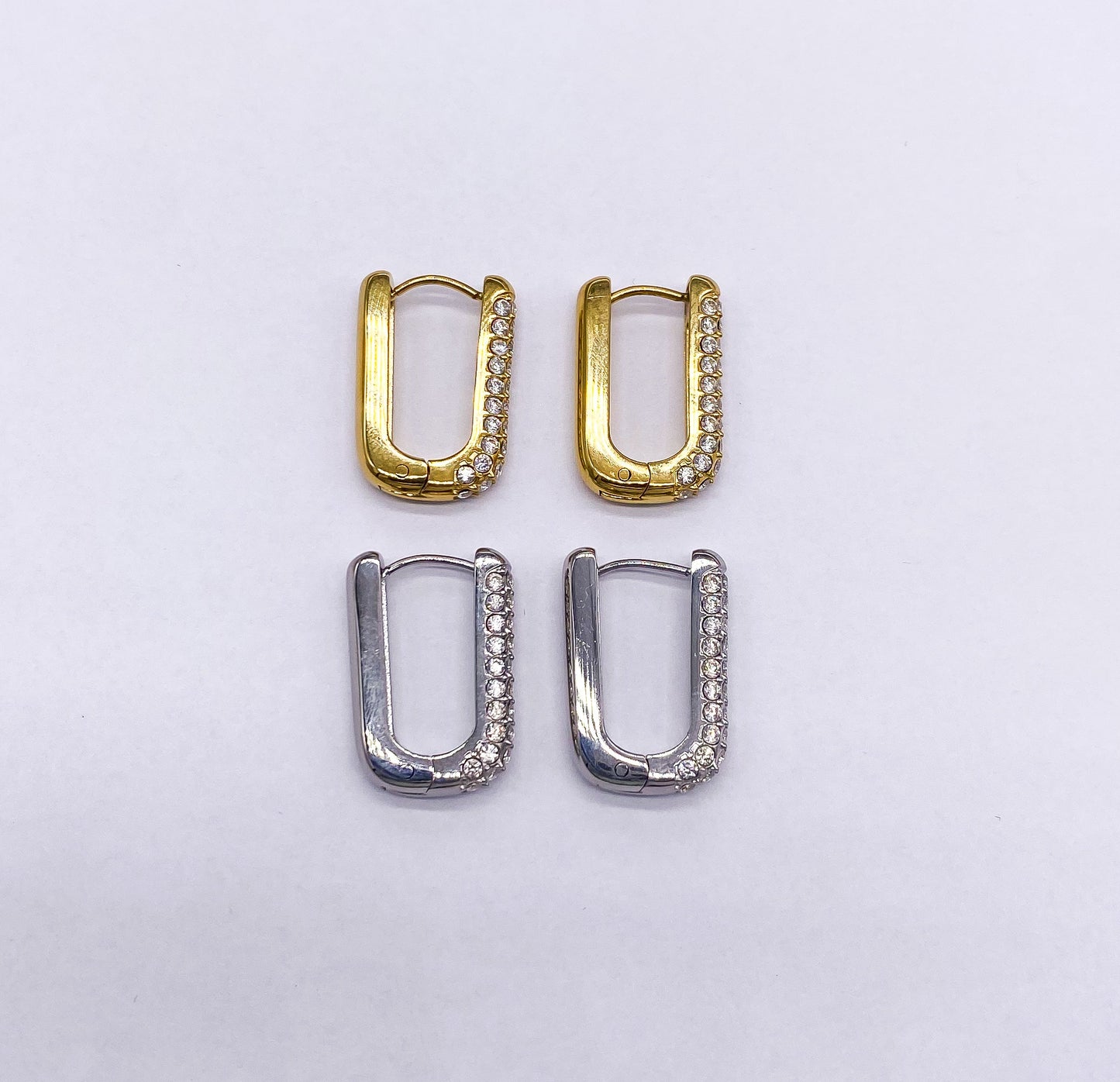 Orecchini Long Strass