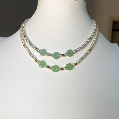 Collana Portami Fortuna verde chiaro