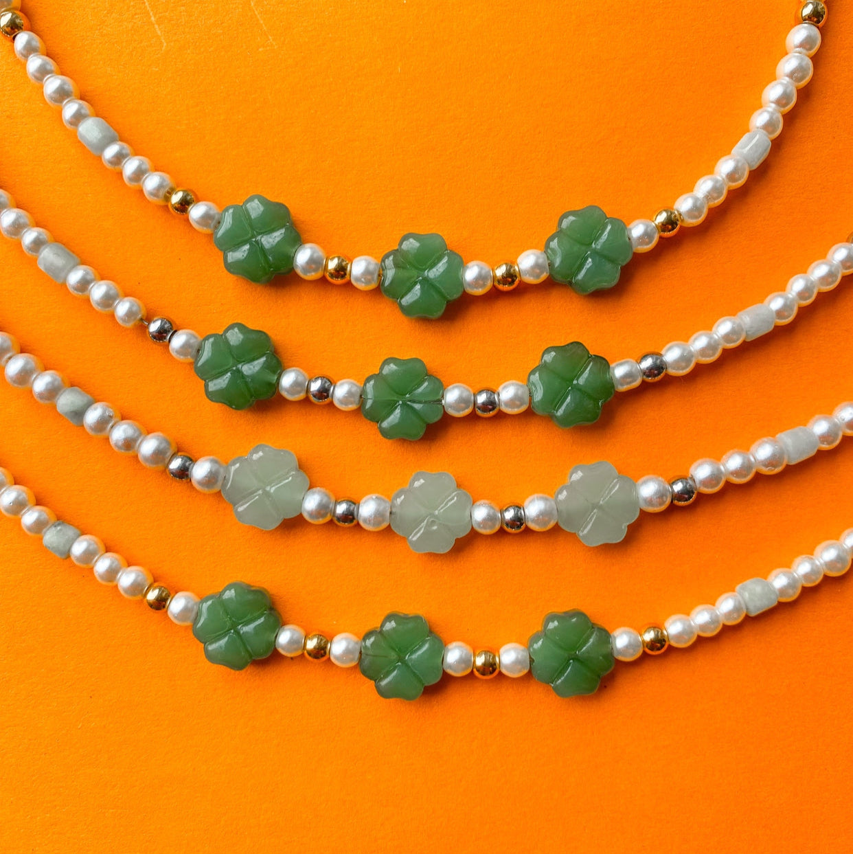 Collana Portami Fortuna verde scuro