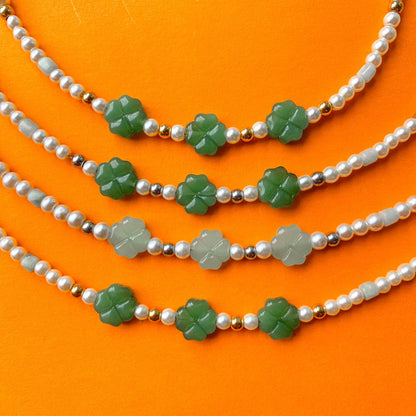 Collana Portami Fortuna verde scuro