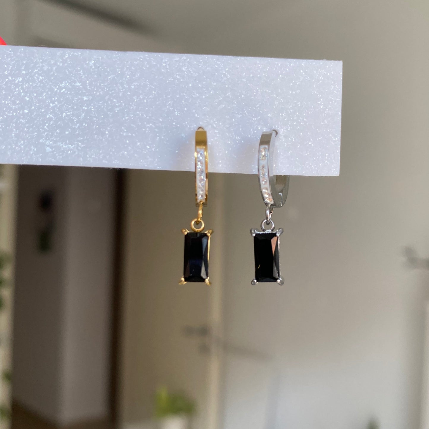 Orecchino Baguette Color