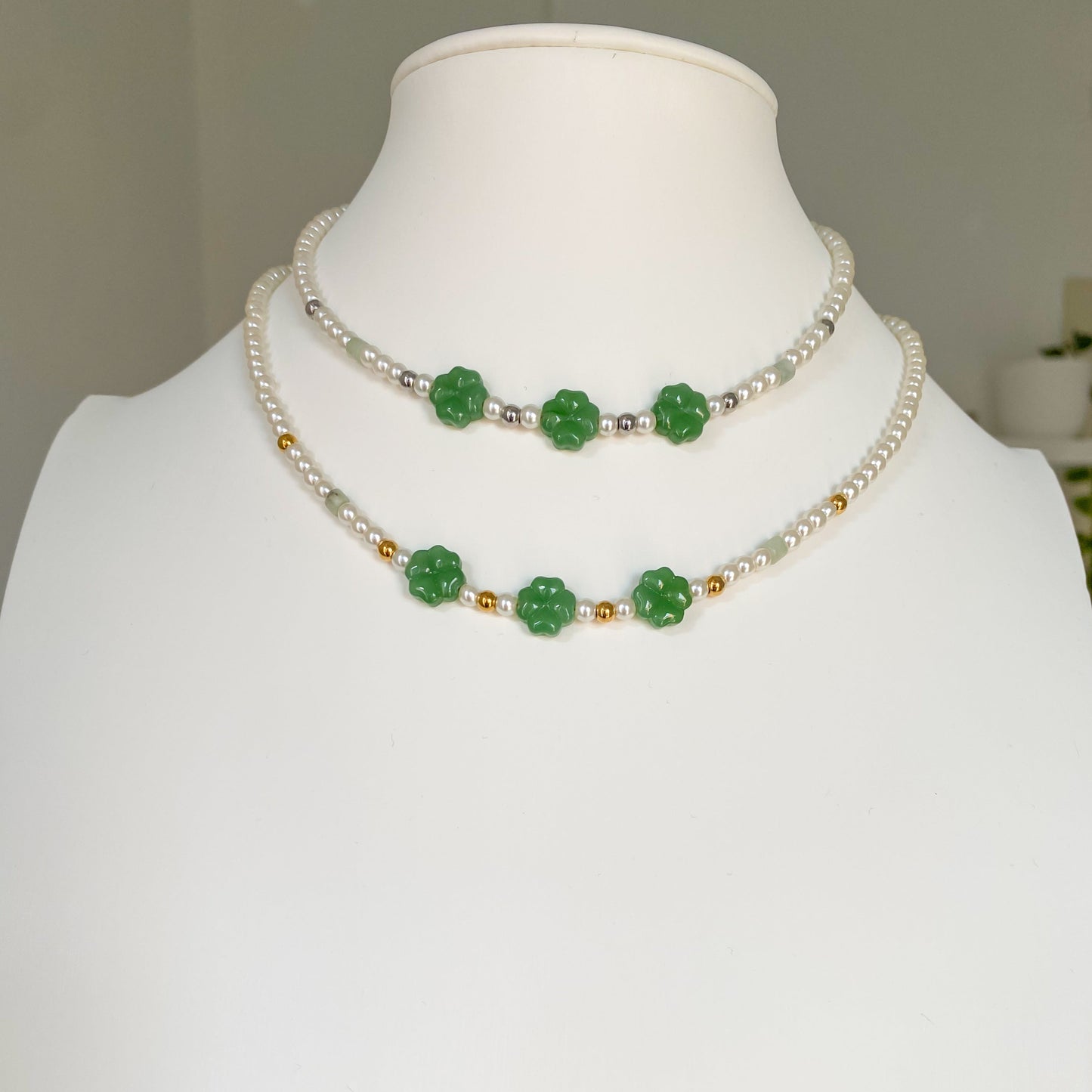 Collana Portami Fortuna verde scuro
